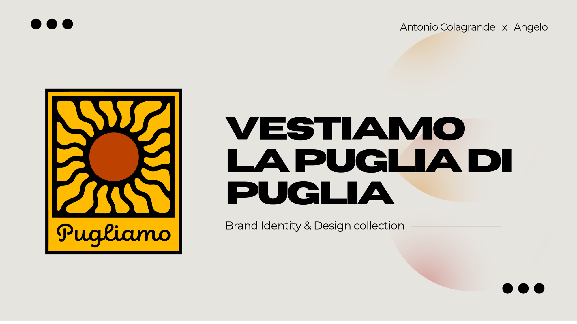 Pugliamo — brand identity