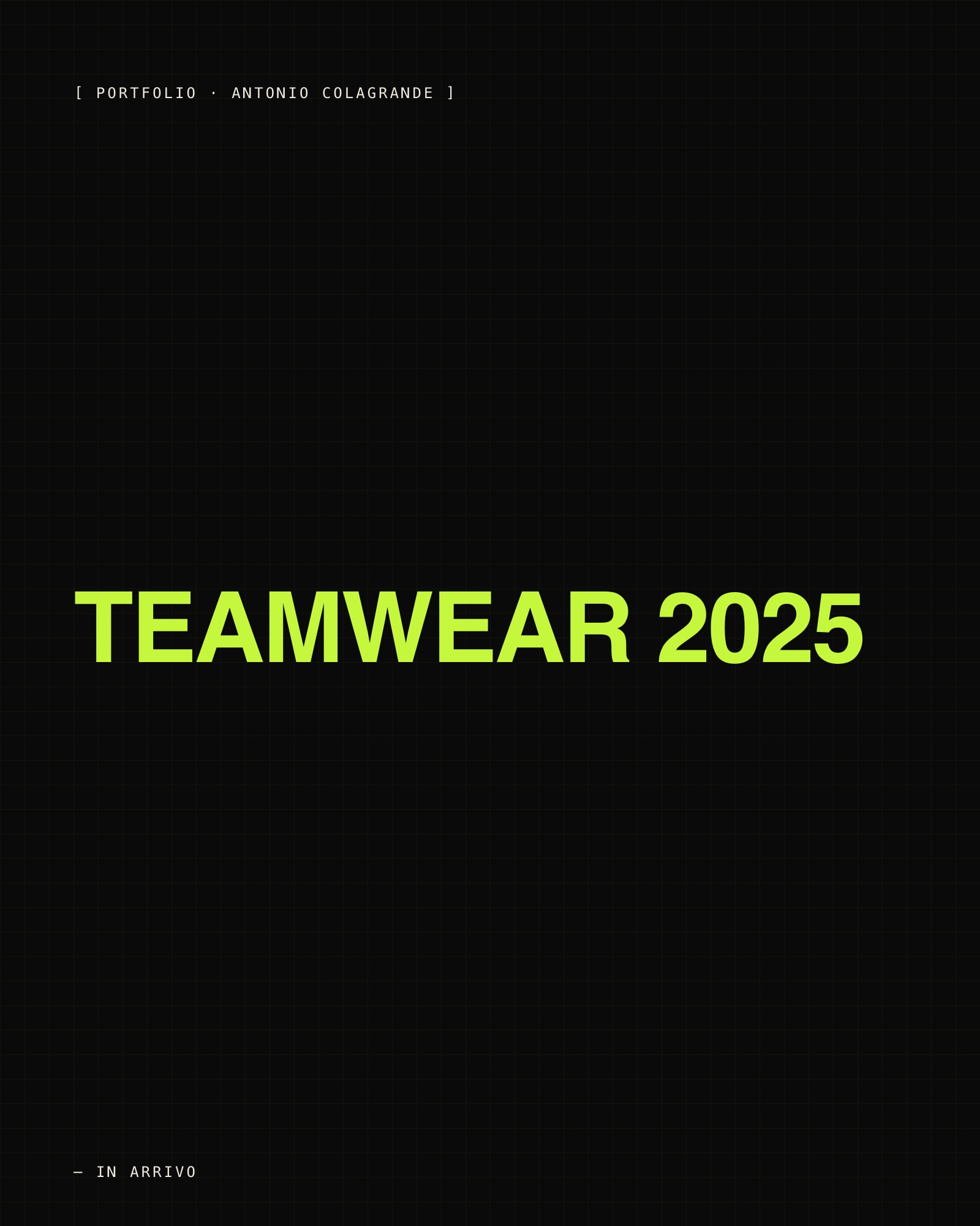 Teamwear 2025 · Catalogo — collezione